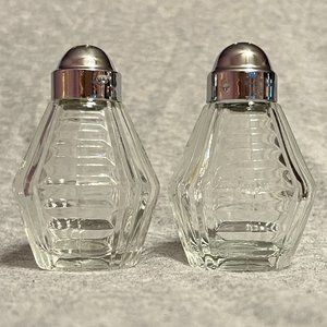 Anchor Hocking Ribbed Salt & Pepper Shakers